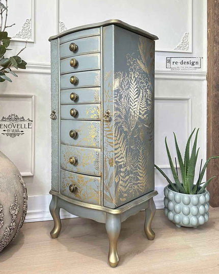 Redesign with Prima Kacha Foliage Finesse Gold Foil Decor Transfer