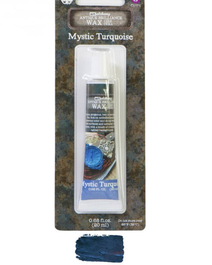 Redesign with Prima Finnabair Art Alchemy metallique wax paste Mystic Turquoise