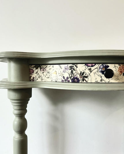 Country pine hall table green 1