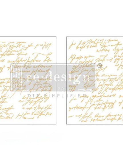 Redesign with Prima Middy Transfers - Kacha Shimmering Script