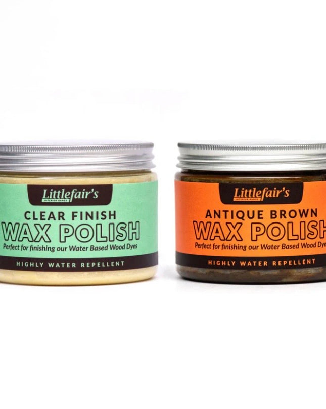 Littlefairs Wax Polish Clear/Antique for wood finishing