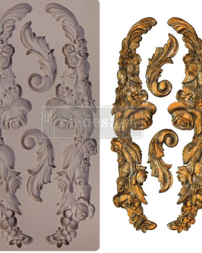 Redesign With Prima - Delicate Floral Strands Decor Mould