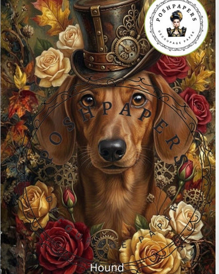 Posh Papers Hound Decoupage Paper