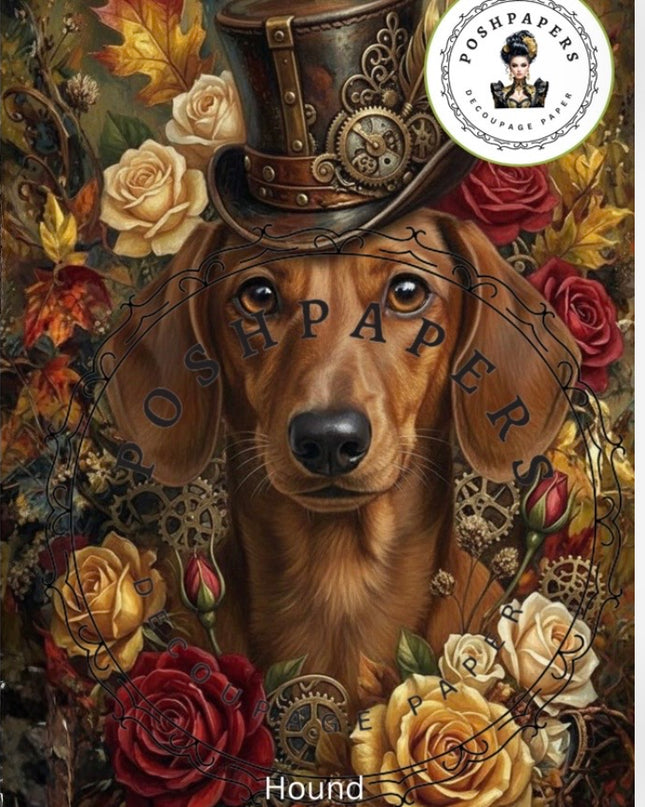 Posh Papers Hound Decoupage Paper