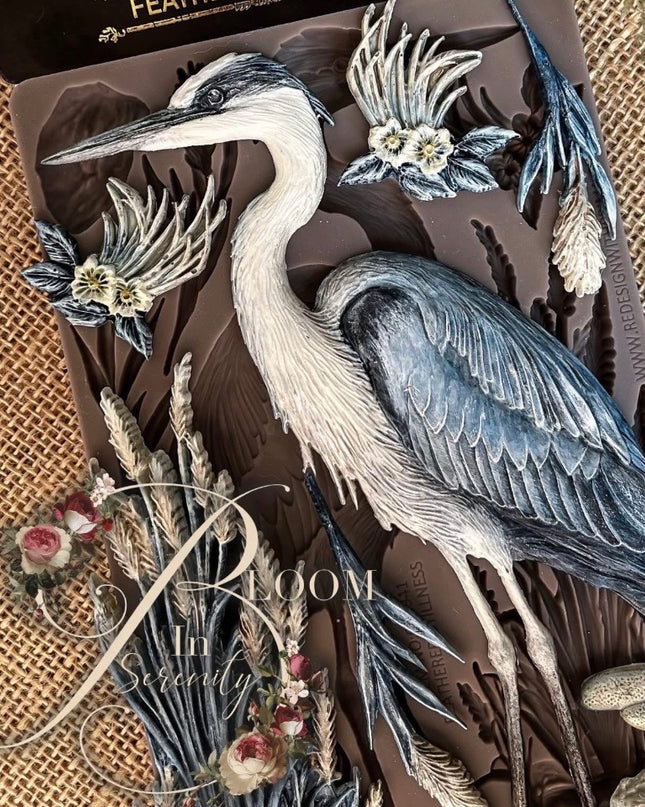 Redesign With Prima -  Feathered Stillness Decor Mould