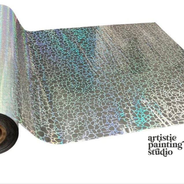APS Foil - Pebbly Hologram - Transparent Film Foil