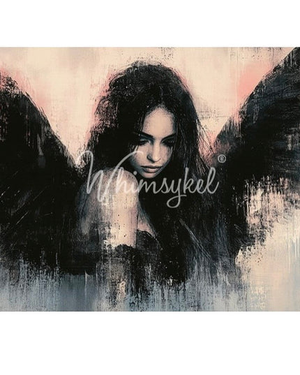 Whimsykel Designs Unfractured Grace Angel Decoupage Paper