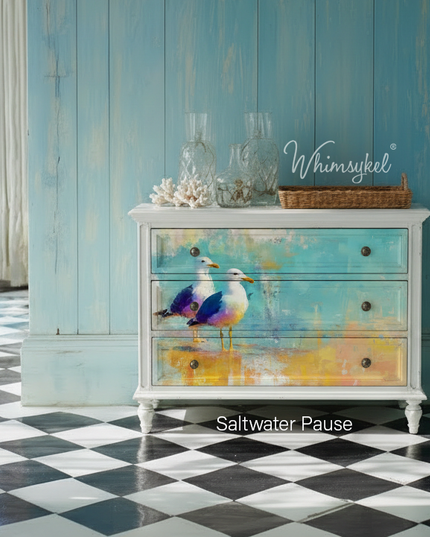Whimsykel Designs Saltwater Pause Decoupage Paper