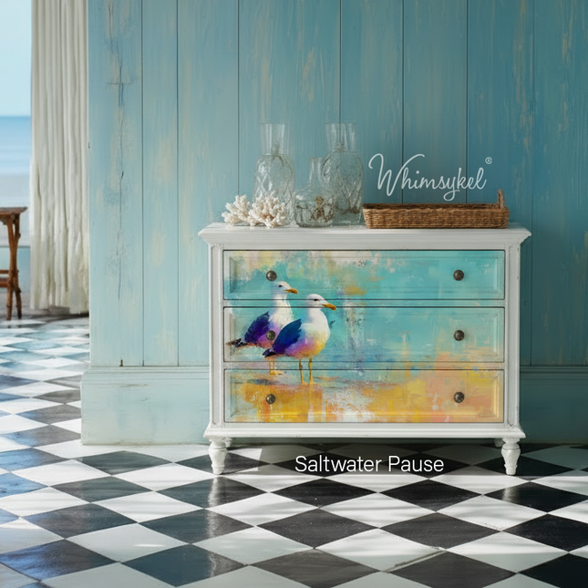Whimsykel Designs Saltwater Pause Decoupage Paper