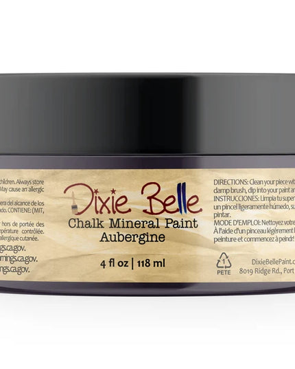 Dixie Belle Aubergine Purple Chalk Mineral Paint