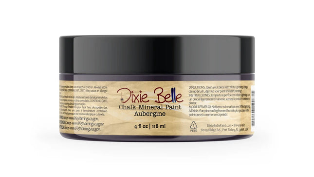 Dixie Belle Aubergine Purple Chalk Mineral Paint