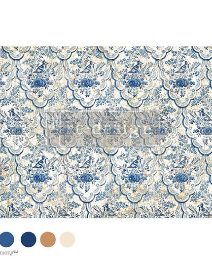 Redesign with Prima Delft Aviary Decoupage Tissue Paper