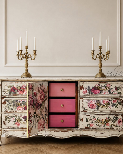 Redesign with Prima Scarlet Embrace Decor Transfer