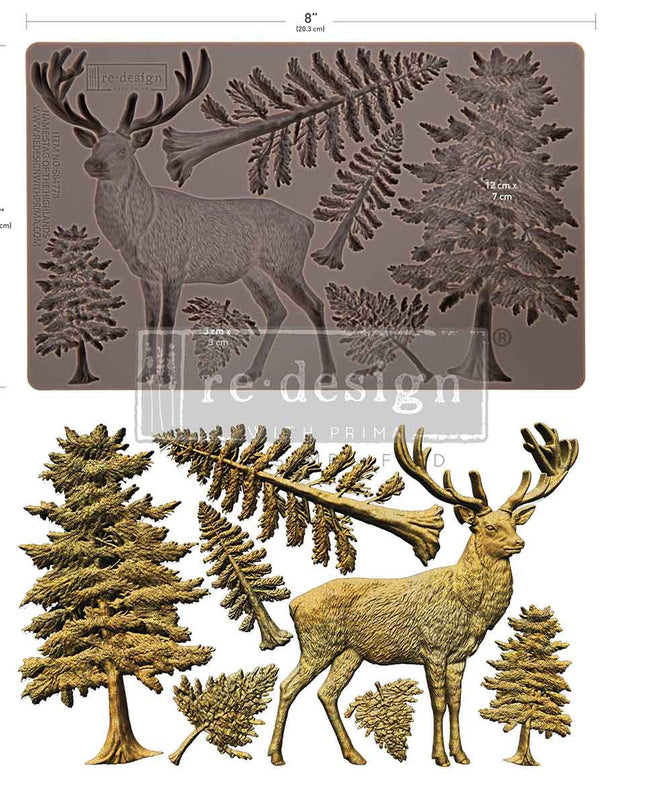 Redesign With Prima Stag of the Highlands Christmas Decor Mould