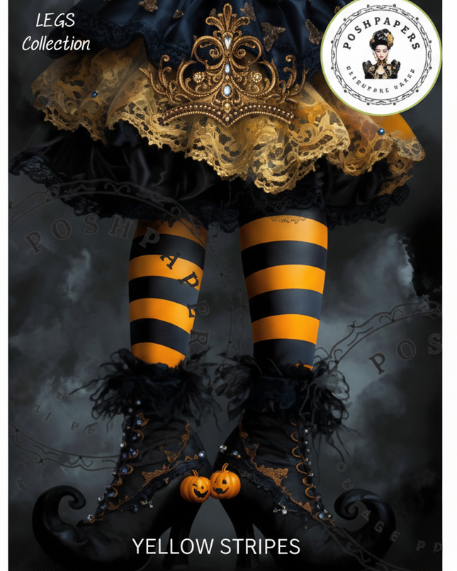 Posh Paper Yellow Stripes