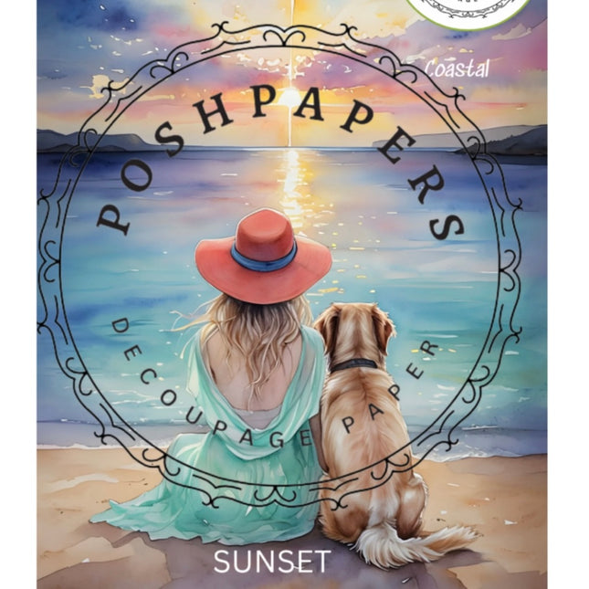 Posh Papers Decoupage Paper - Sunset