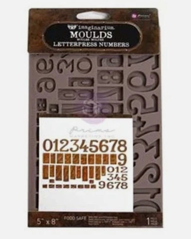 Redesign With Prima - Finnabair Letterpress Numbers Decor Mould