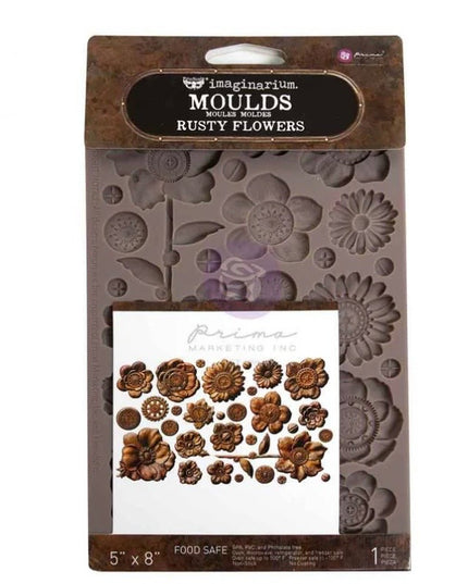 Redesign With Prima - Finnabair Rusty Flowers Decor Mould