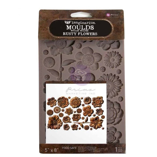 Redesign With Prima - Finnabair Rusty Flowers Decor Mould