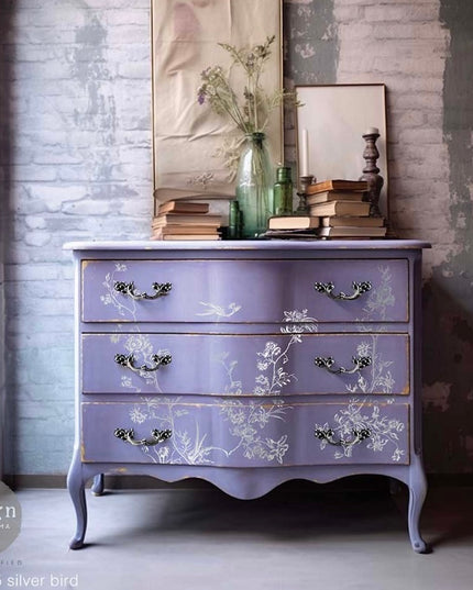 Redesign with Prima Kacha Silver Bird Kacha Decor Transfer