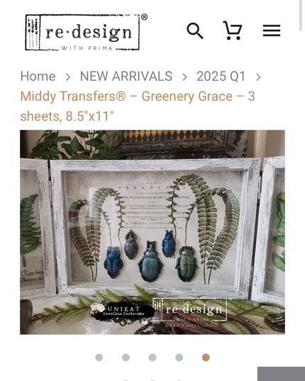 Redesign with Prima - Greenery Grace Middy Decor Furniture Transfer