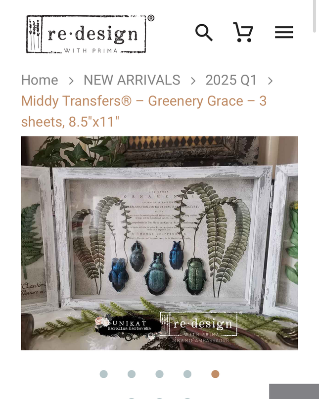 Redesign with Prima - Greenery Grace Middy Decor Furniture Transfer