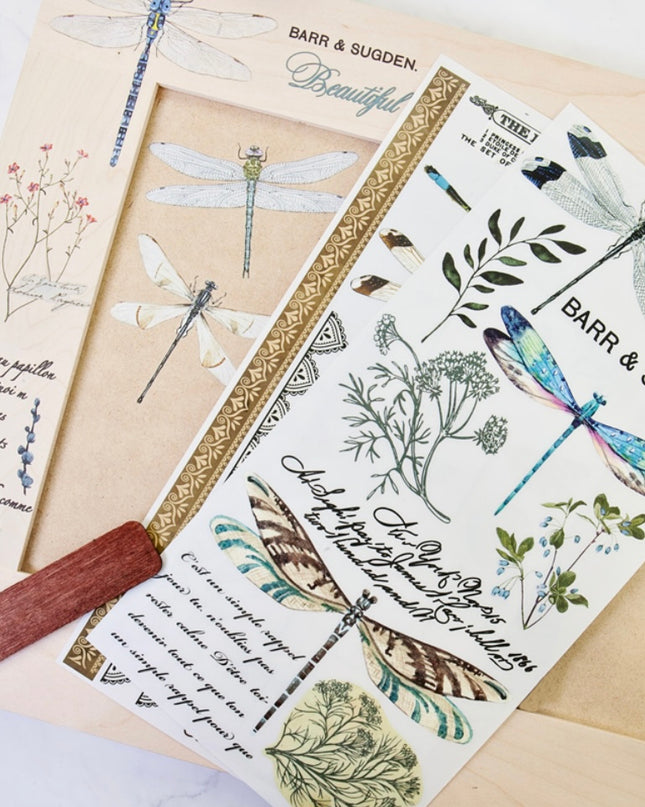 Redesign with Prima Spring Dragonfly Decor Transfer