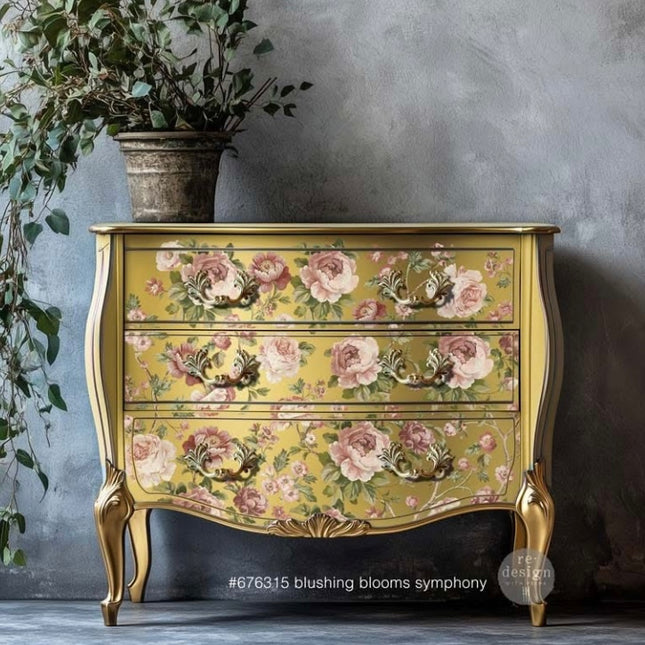 Redesign with Prima - Blushing Blooms Symphony Kacha Decor Transfer