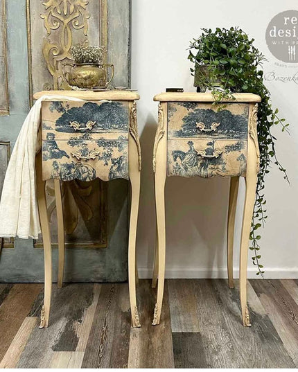Redesign with Prima A1 Decoupage Fiber – Toile De Jouy