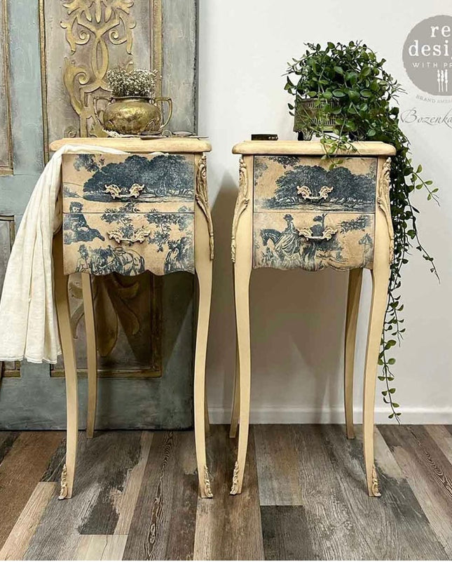 Redesign with Prima A1 Decoupage Fiber – Toile De Jouy