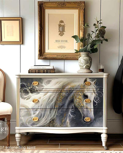 Redesign with Prima Serenading Spirit - A1 Fiber Decoupage Paper
