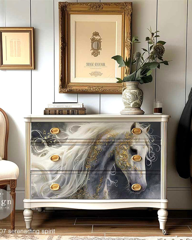 Redesign with Prima Serenading Spirit - A1 Fiber Decoupage Paper