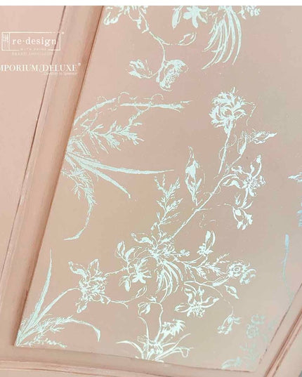 Redesign with Prima Kacha Silver Bird Kacha Decor Transfer