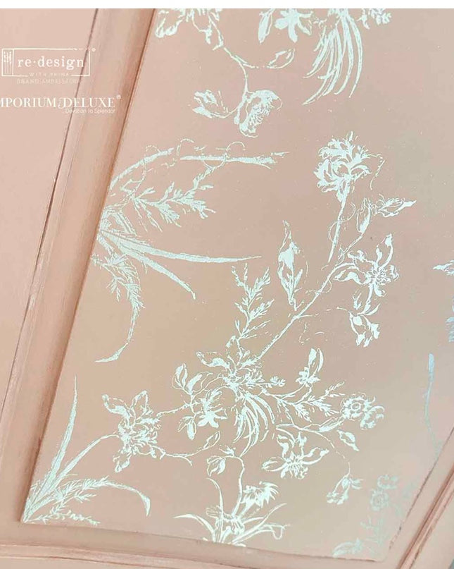 Redesign with Prima Kacha Silver Bird Kacha Decor Transfer