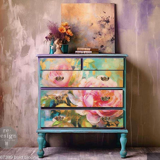 Bold Blooms Decoupage paper