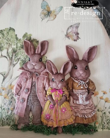Redesign with Prima - Springtime Bunnies Decor Mould