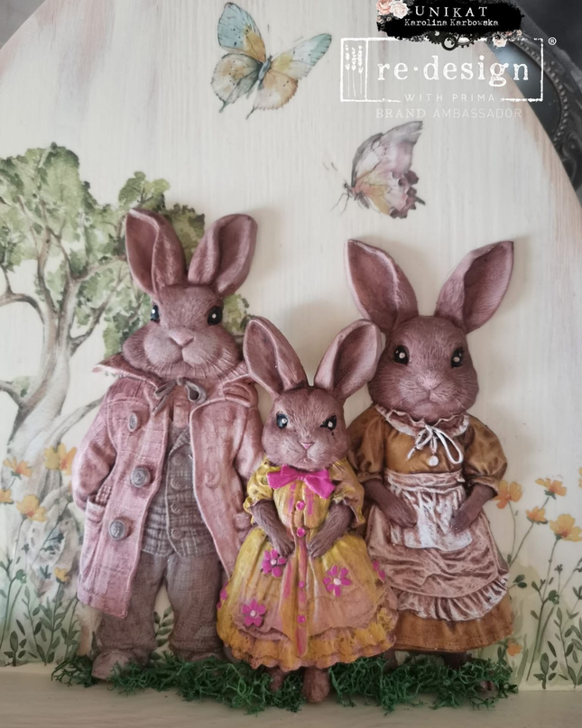 Redesign with Prima - Springtime Bunnies Decor Mould
