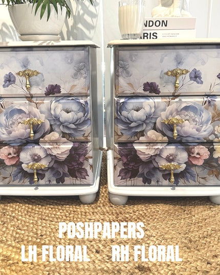 Posh Papers LH Floral Large Decoupage Paper