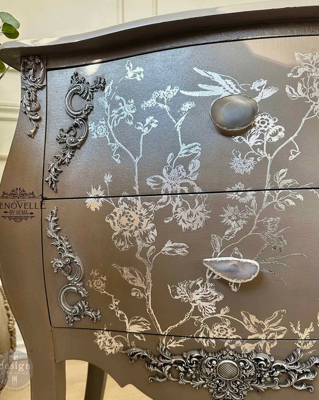 Redesign with Prima Kacha Silver Bird Kacha Decor Transfer