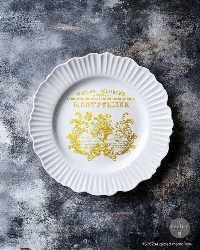Redesign with Prima H2O transfer Gilded Memories