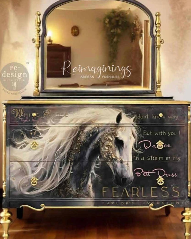 Redesign with Prima Serenading Spirit - A1 Fiber Decoupage Paper