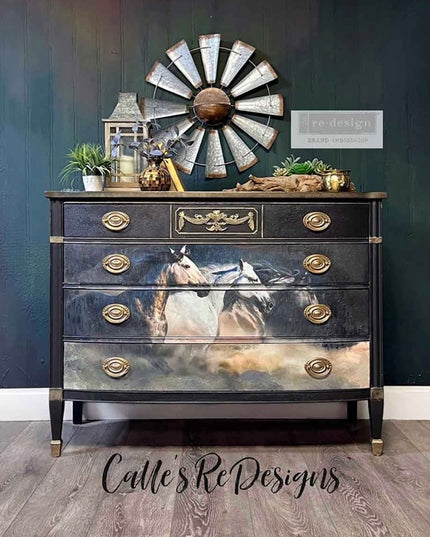 Redesign with Prima A1 Decoupage Fiber – Wild Hearts Run Free