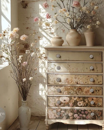 Redesign with Prima A Moment Of Stillness A1 Decoupage Fiber paper