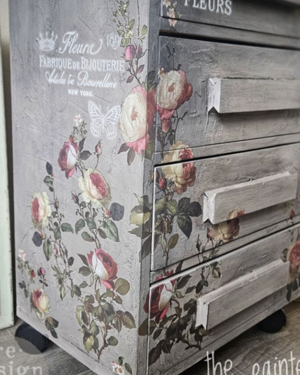Redesign with Prima - Midnight Rose- Decor Transfer