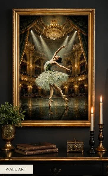 Posh Papers On Point Ballerina Decoupage Paper, Large Furniture Decoupage Paper