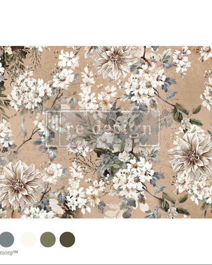 Redesign with Prima  Nocturnal Herbarium Decoupage Tissue Paper