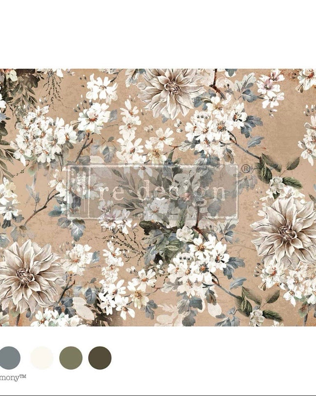 Redesign with Prima  Nocturnal Herbarium Decoupage Tissue Paper