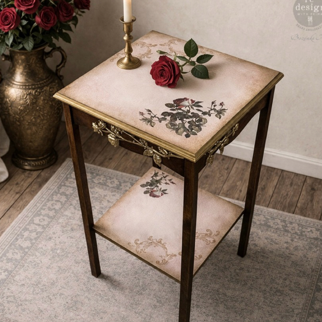 Redesign with Prima - Midnight Rose- Decor Transfer