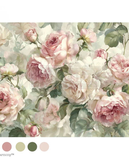 Redesign with Prima Velvet Bloom A1 Fiber Decoupage Paper