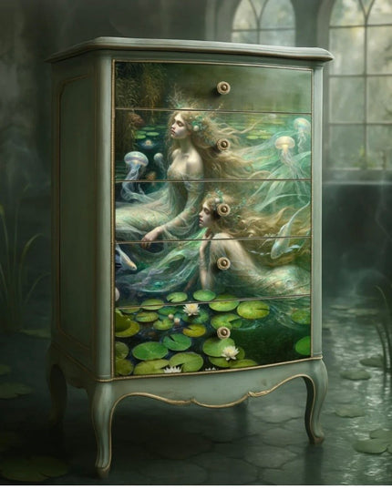 Mint by Michelle Song of the Water Spirits Decoupage Paper